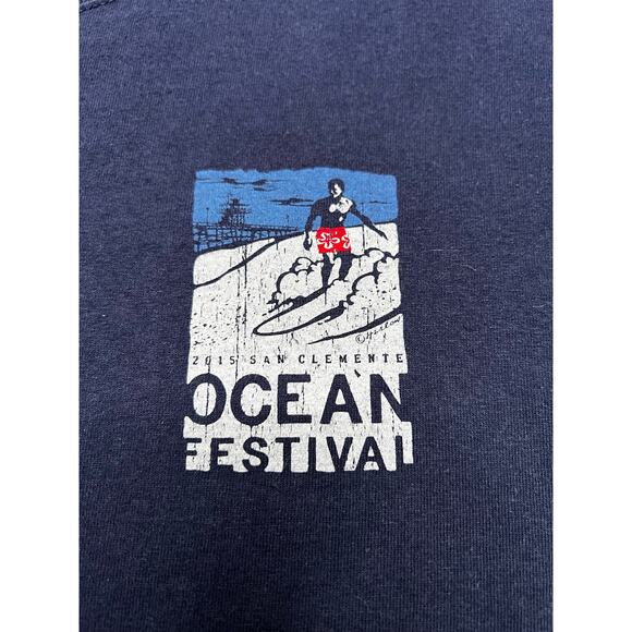 Y2K San Clemente Ocean Festival 2020 Surf Rescue Shirt Men’s size Large - Picture 2 of 9